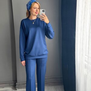 Oysho modal kumaş eşofman takımı-Mavi